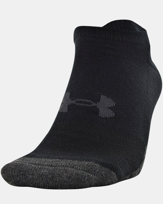 Unisex UA Performance Tech No Show Socks 6-Pack, Black, pdpMainDesktop image number 1